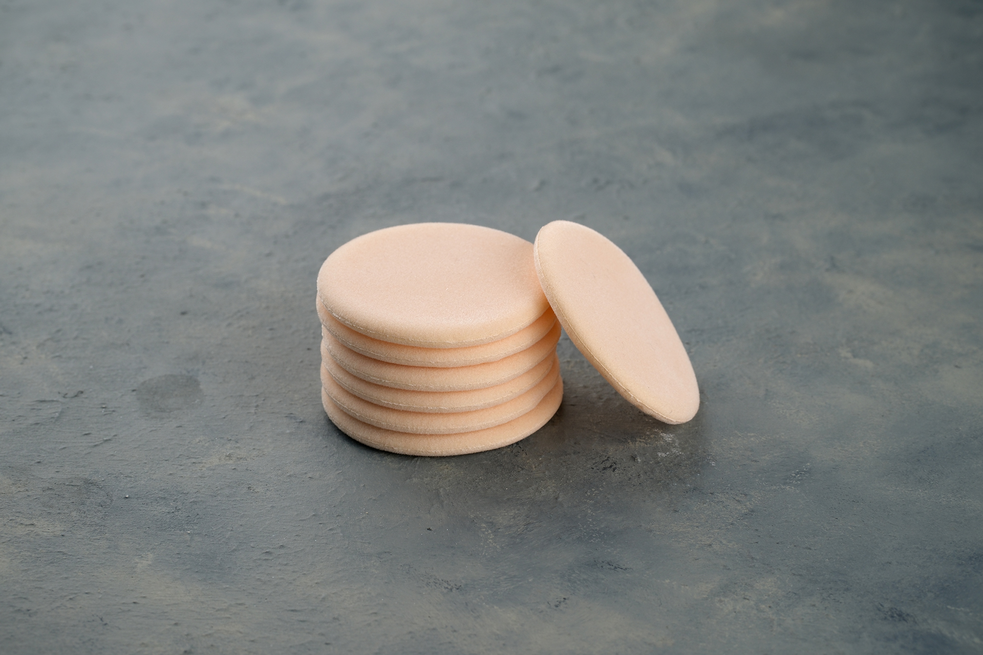 6mm Çift Tarafı Floklu Ponpon